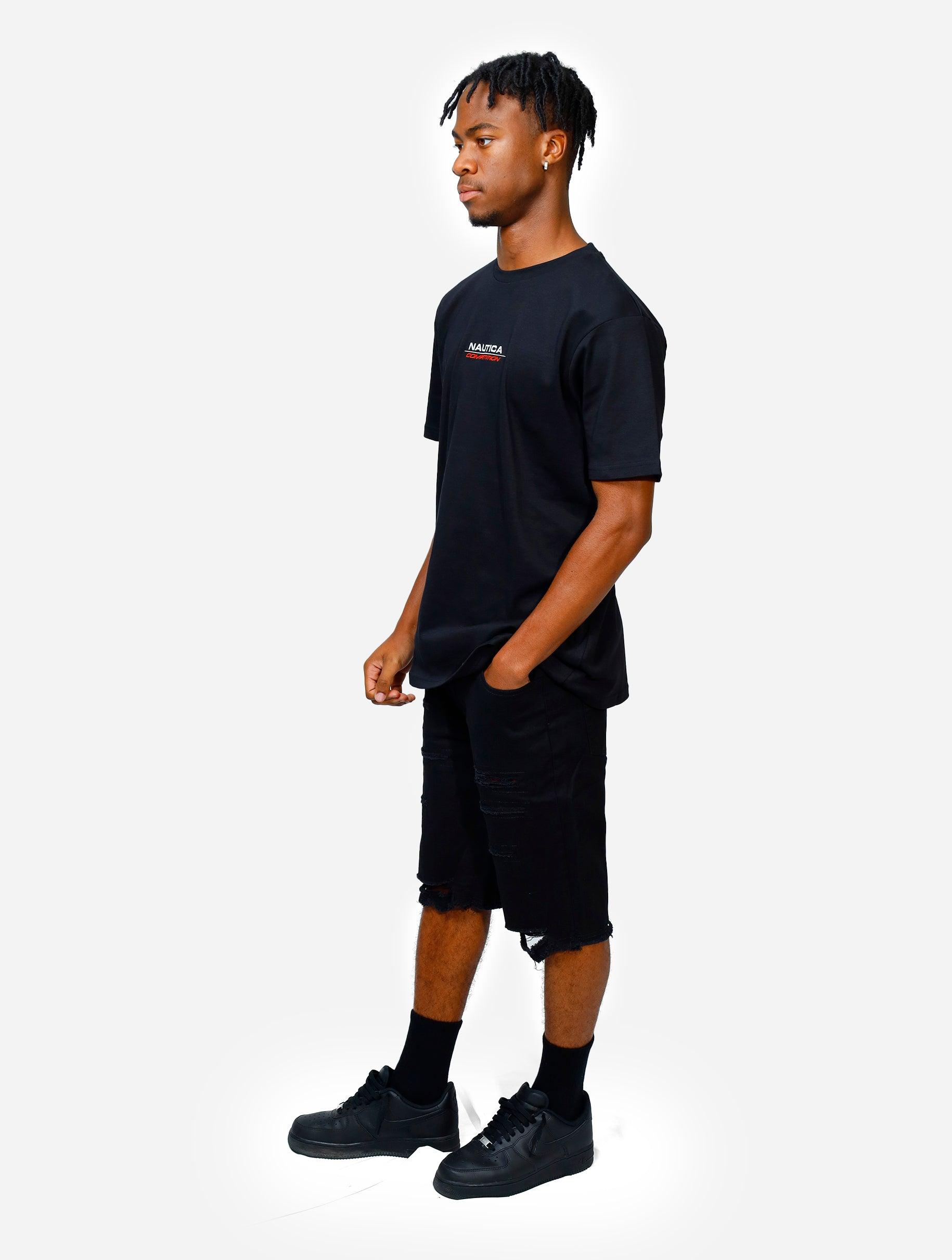 Gracias Dios Gracias Dios Max Repair Denim Shorts - Challenger Streetwear