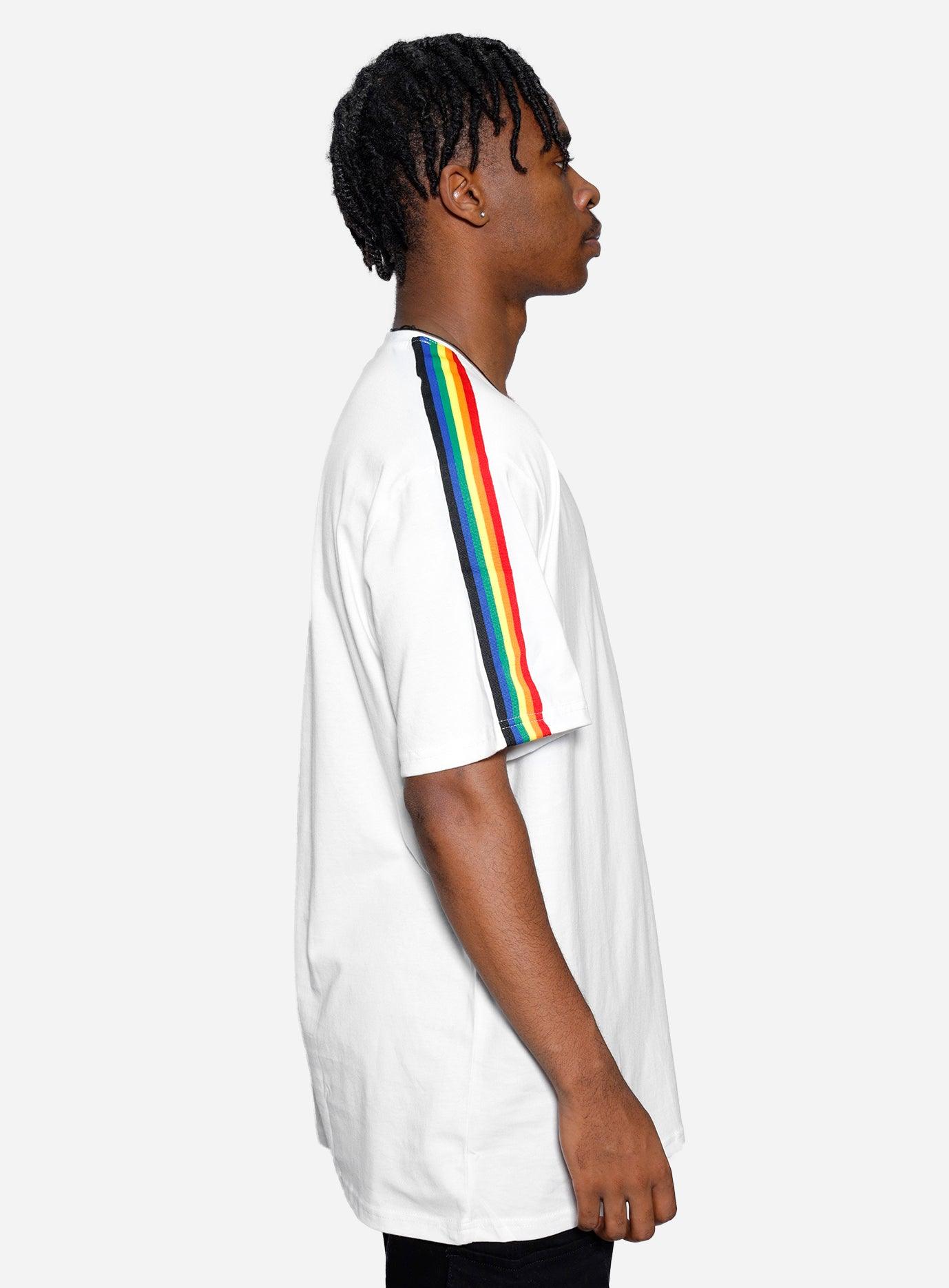 Gracias Dios Gracias Dios Shoulder Rainbow T-Shirt - Challenger Streetwear