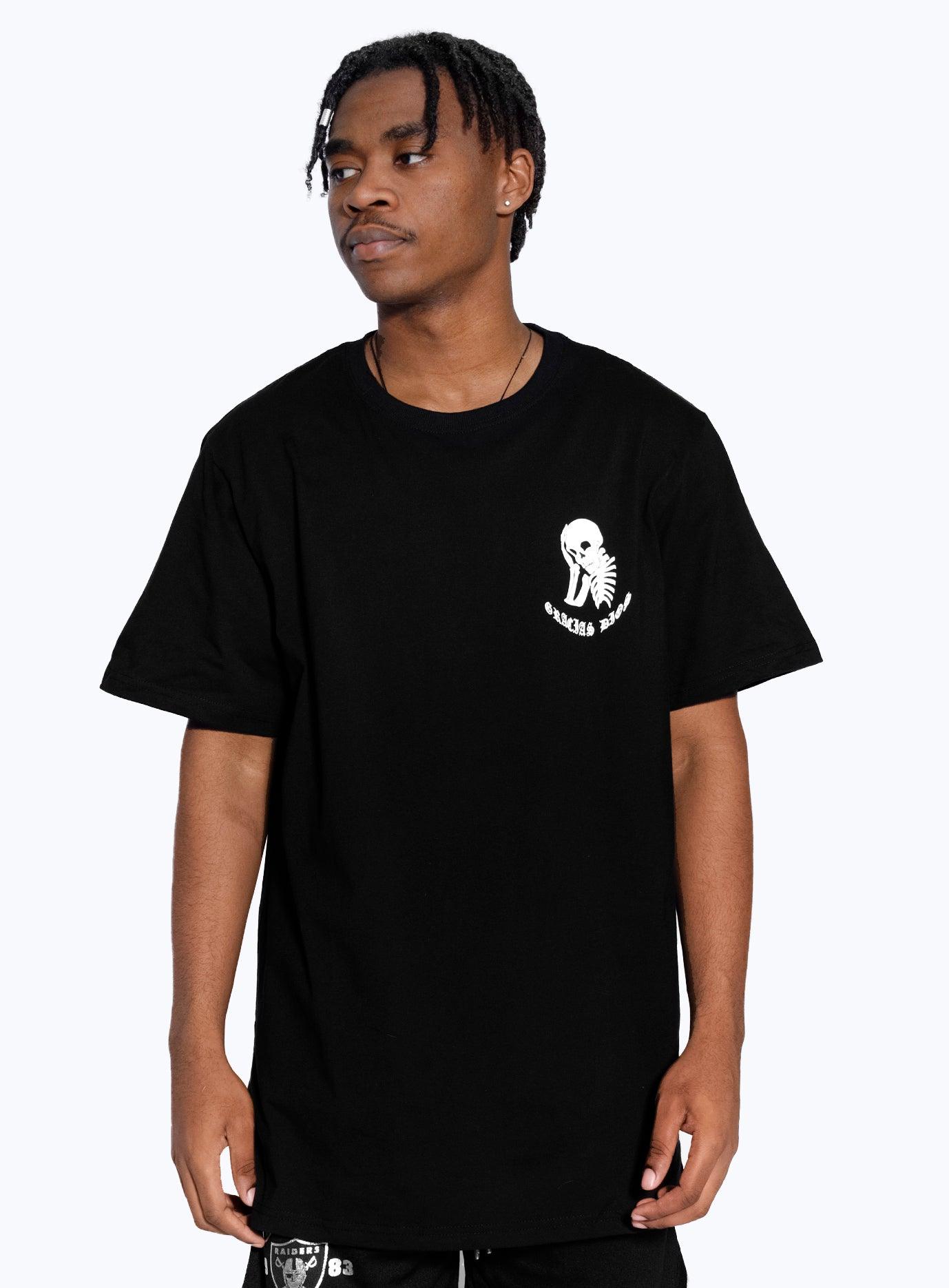 Gracias Dios Gracias Dios Skull Round Neck T-Shirt - Challenger Streetwear