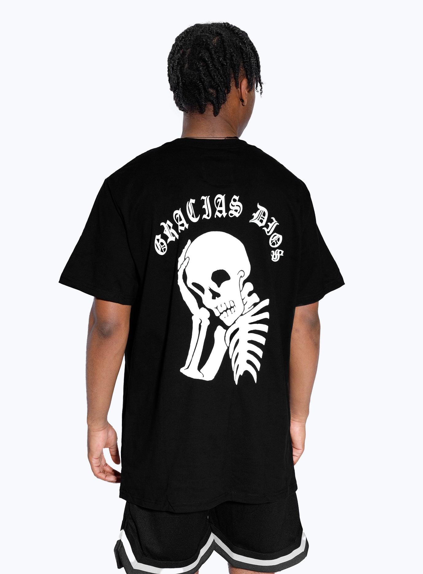 Gracias Dios Gracias Dios Skull Round Neck T-Shirt - Challenger Streetwear
