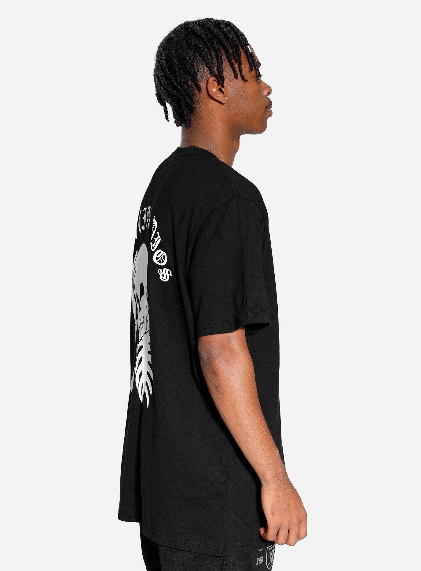 Gracias Dios Gracias Dios Skull Round Neck T-Shirt - Challenger Streetwear