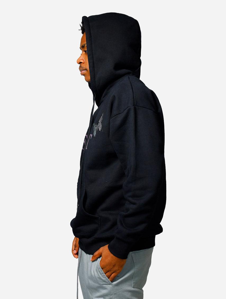 Gracias Dios Gracias West Reflective Butterfly Oversized Hoodie - Challenger Streetwear