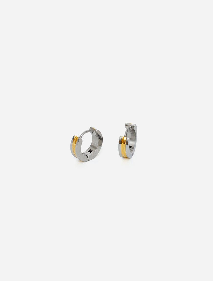 Gracias Dios Grooved Huggie Hoop Hinged Earring - Challenger Streetwear