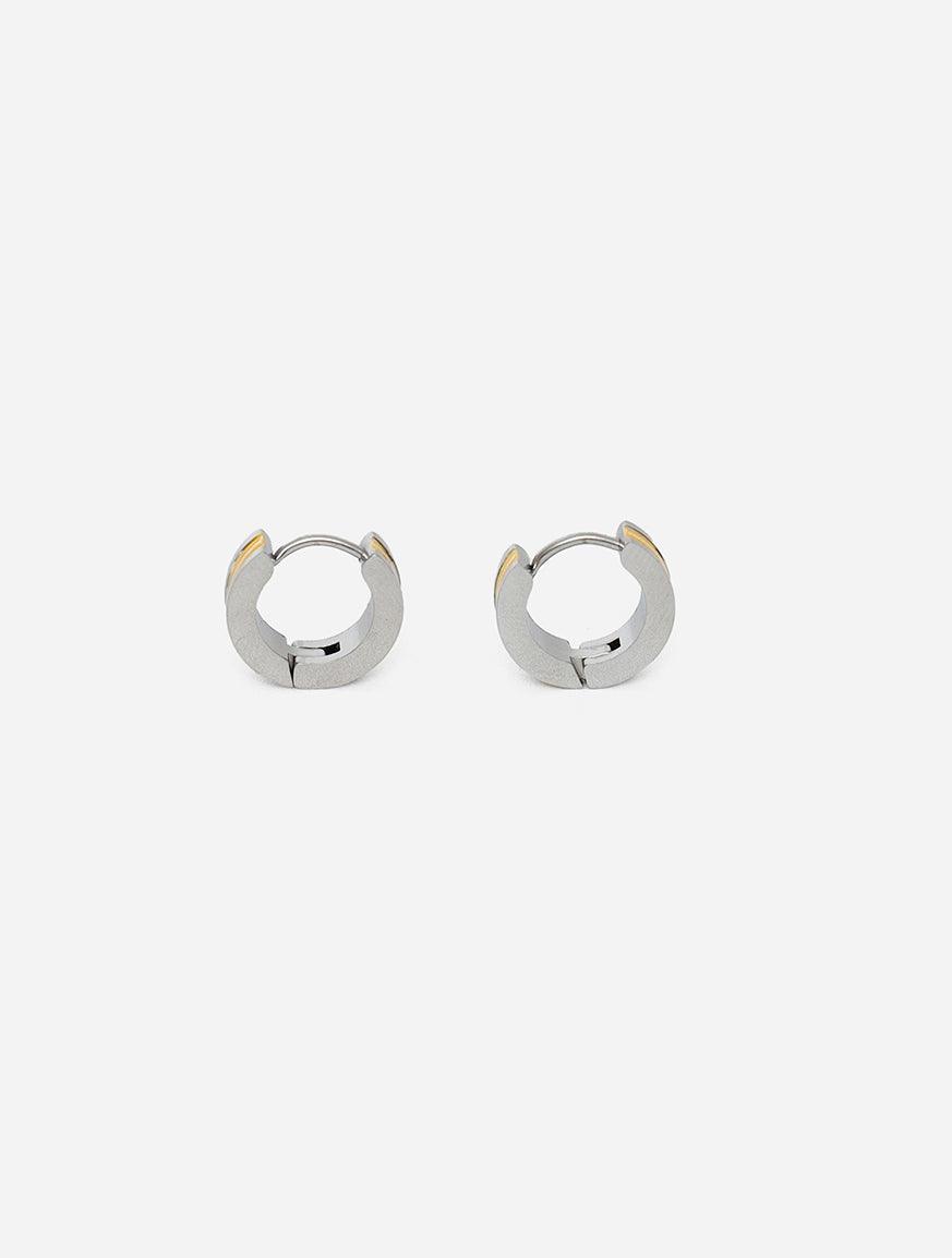 Gracias Dios Grooved Huggie Hoop Hinged Earring - Challenger Streetwear