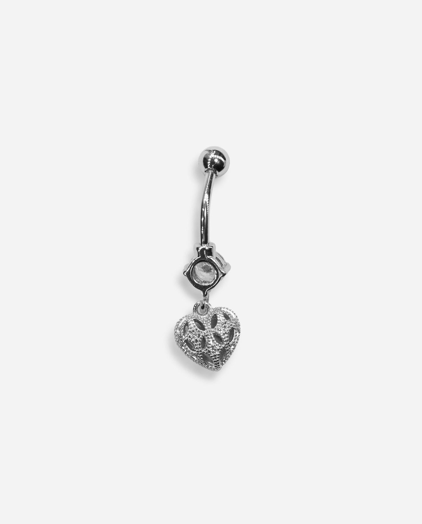 Gracias Dios Heart Belly Button Ring Piercing - Challenger Streetwear