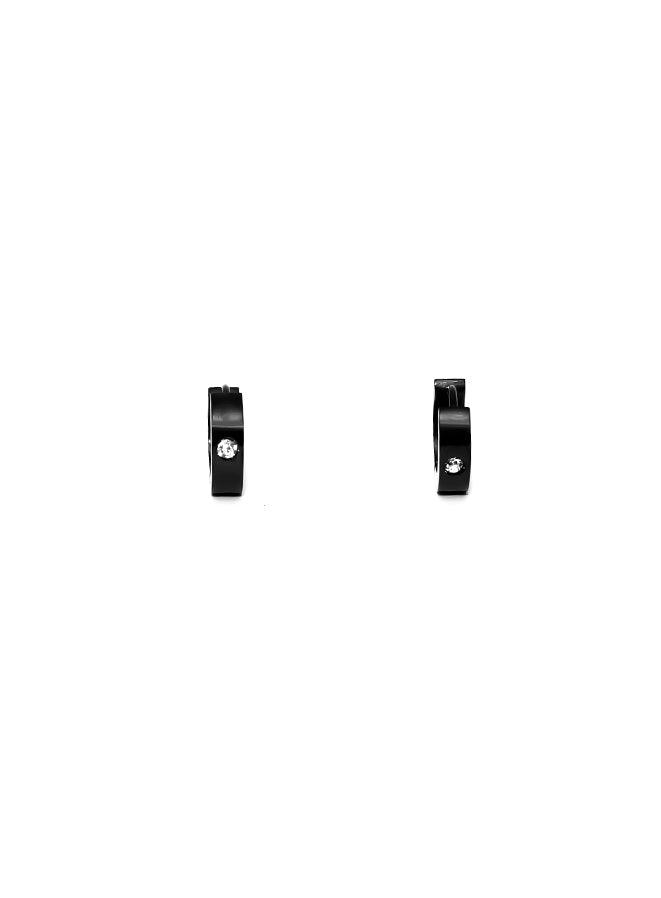 Gracias Dios Hoops Stainless Steel Diamond Earrings - Challenger Streetwear