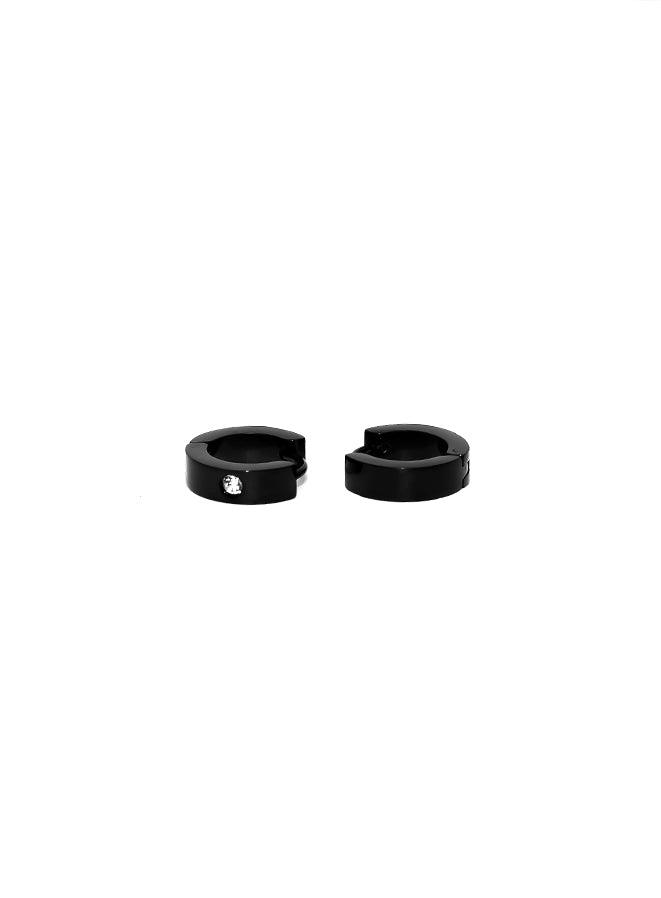 Gracias Dios Hoops Stainless Steel Diamond Earrings - Challenger Streetwear