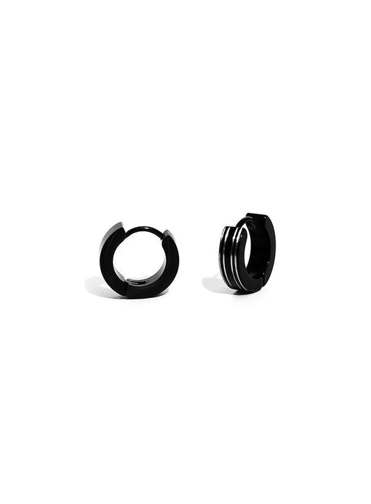 Gracias Dios Hoops Stainless Steels Stripe Earrings - Challenger Streetwear