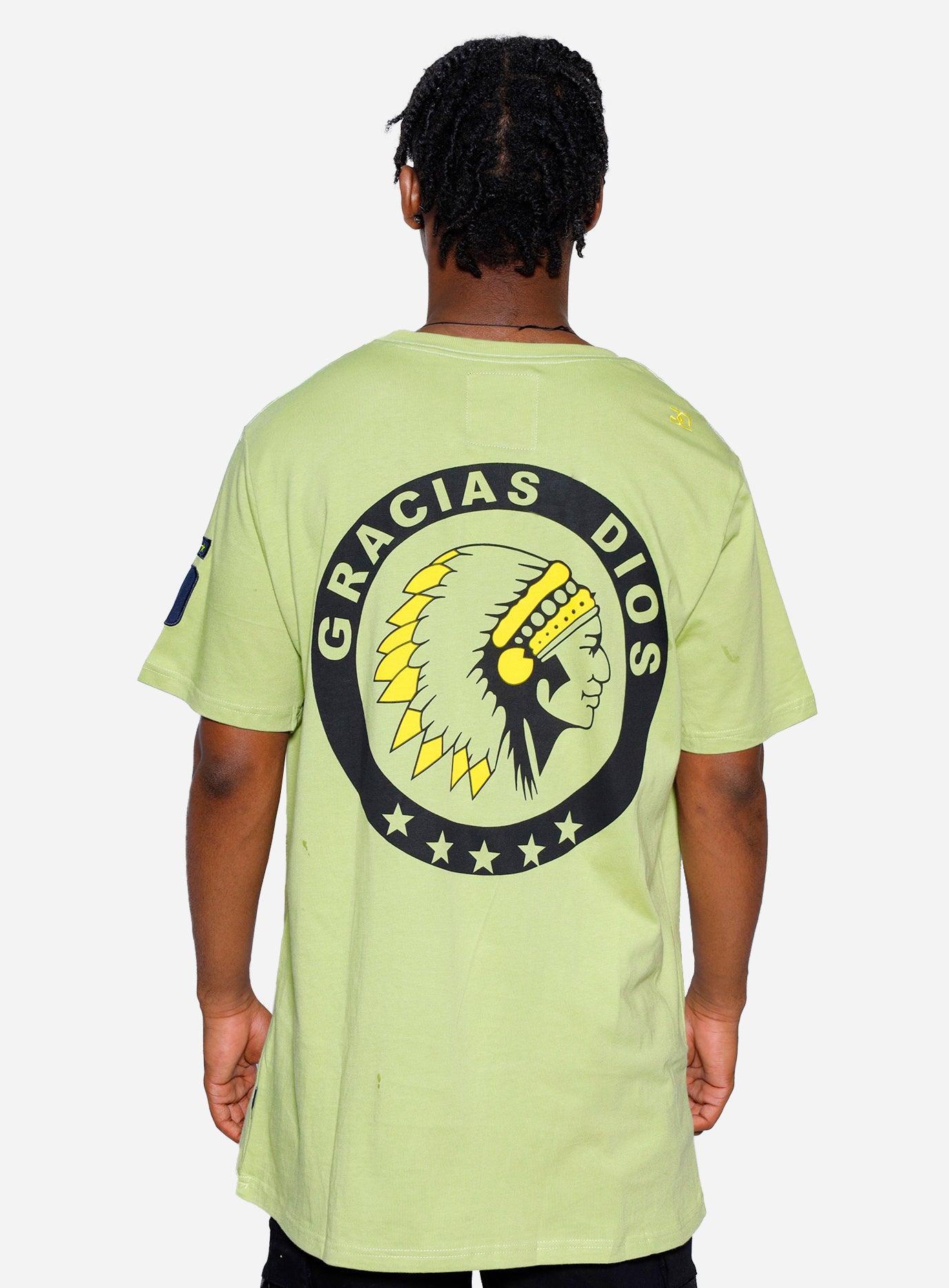 Gracias Dios Indiana Round Neck T-Shirt - Challenger Streetwear