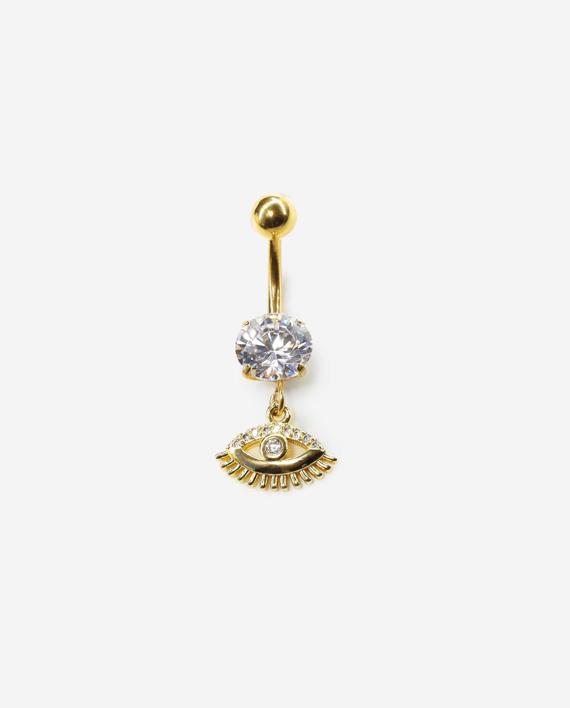 Gracias Dios Piercing Evil Eye Belly Button Ring - Challenger Streetwear