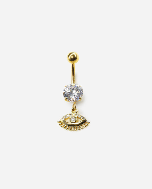 Gracias Dios Piercing Evil Eye Belly Button Ring - Challenger Streetwear