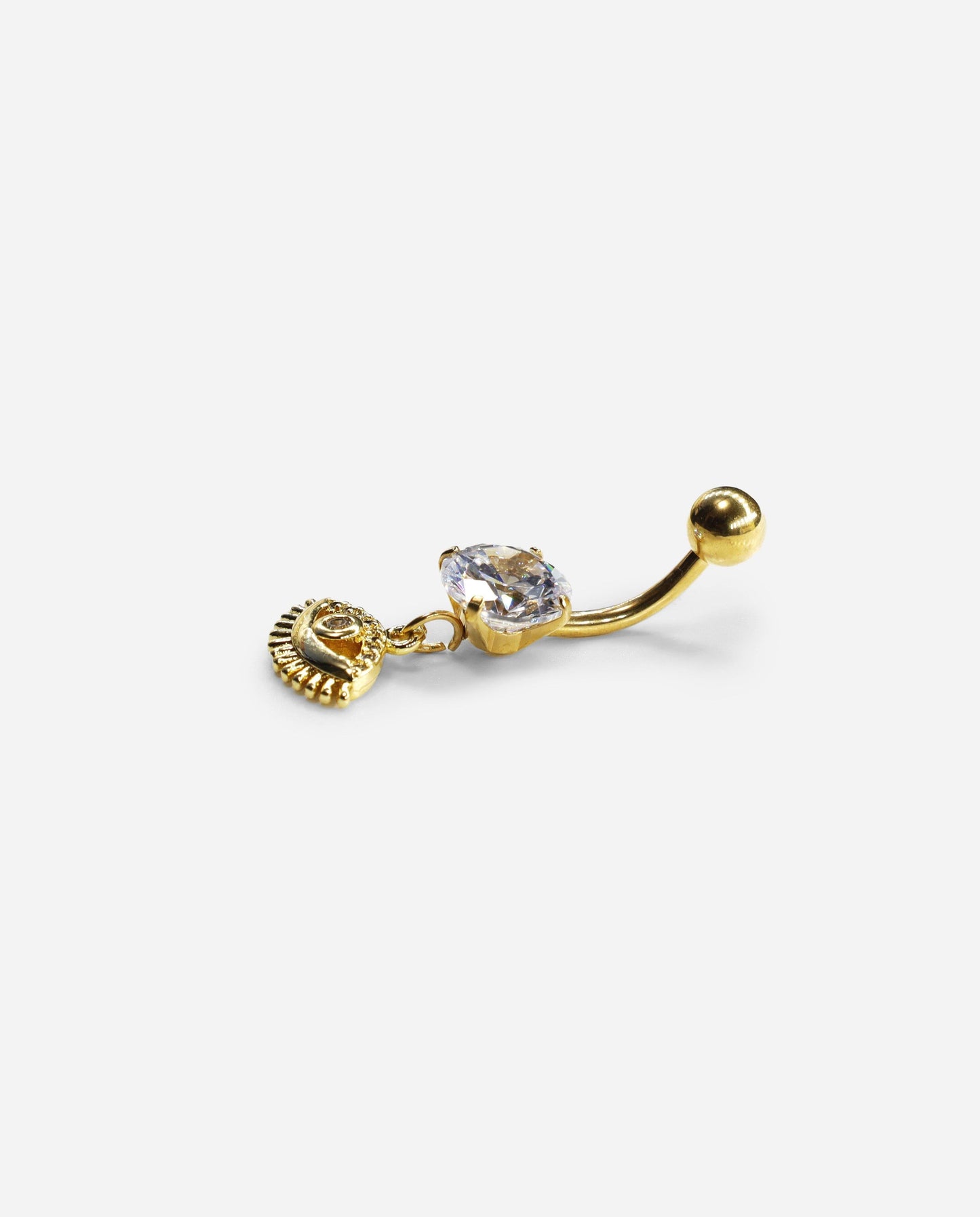 Gracias Dios Piercing Evil Eye Belly Button Ring - Challenger Streetwear