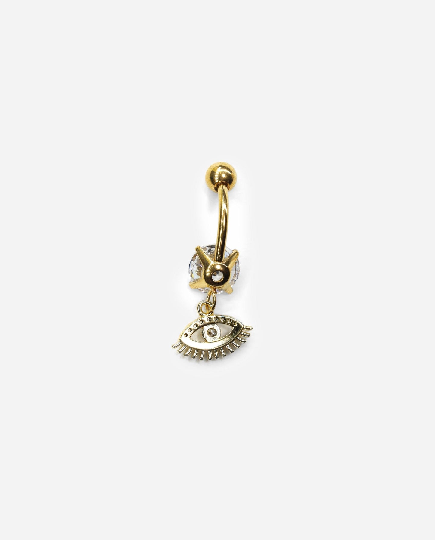 Gracias Dios Piercing Evil Eye Belly Button Ring - Challenger Streetwear