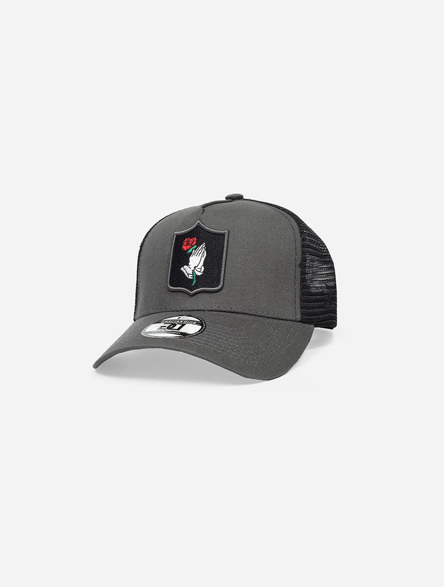 Gracias Dios Pray Hand Rose Logo 110 Snapback - Challenger Streetwear