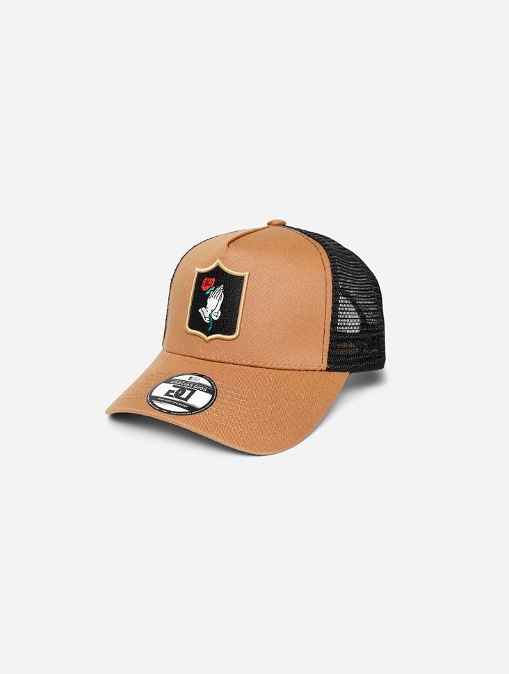 Gracias Dios Pray Hand Rose Logo 110 Snapback - Challenger Streetwear
