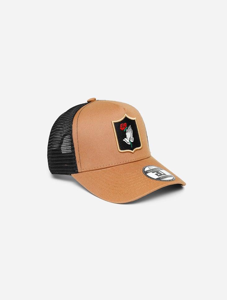 Gracias Dios Pray Hand Rose Logo 110 Snapback - Challenger Streetwear