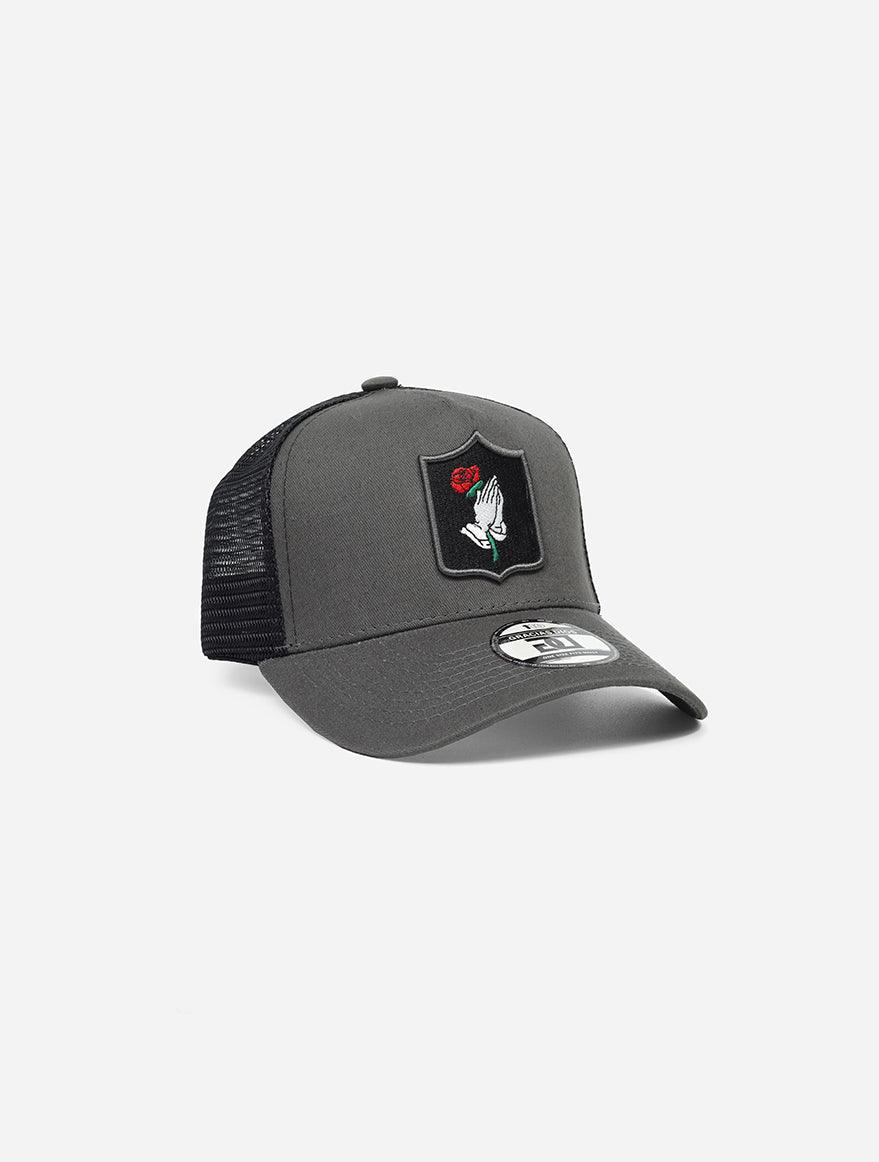 Gracias Dios Pray Hand Rose Logo 110 Snapback - Challenger Streetwear
