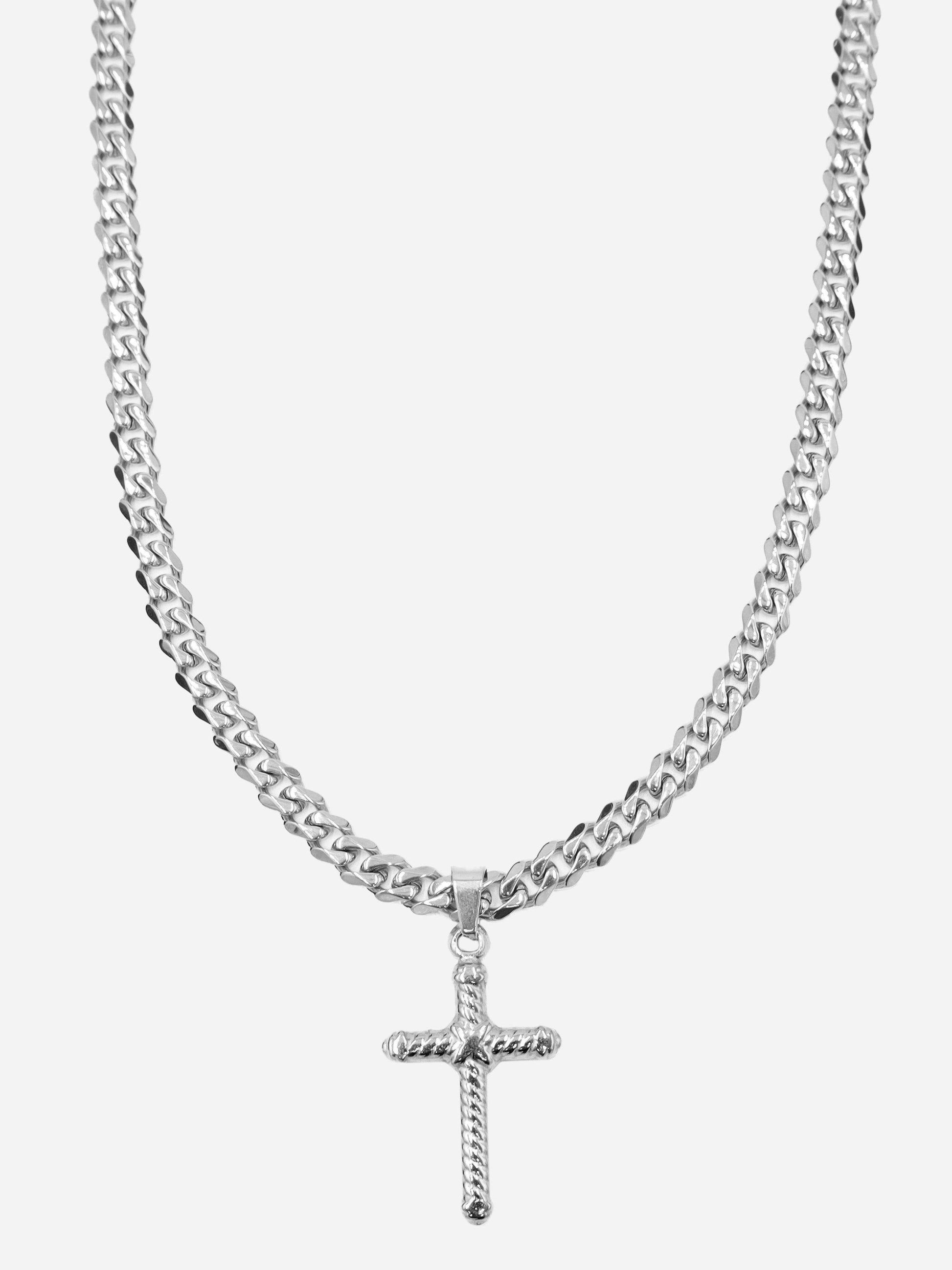 Gracias Dios Religious Cross Pendant - Challenger Streetwear