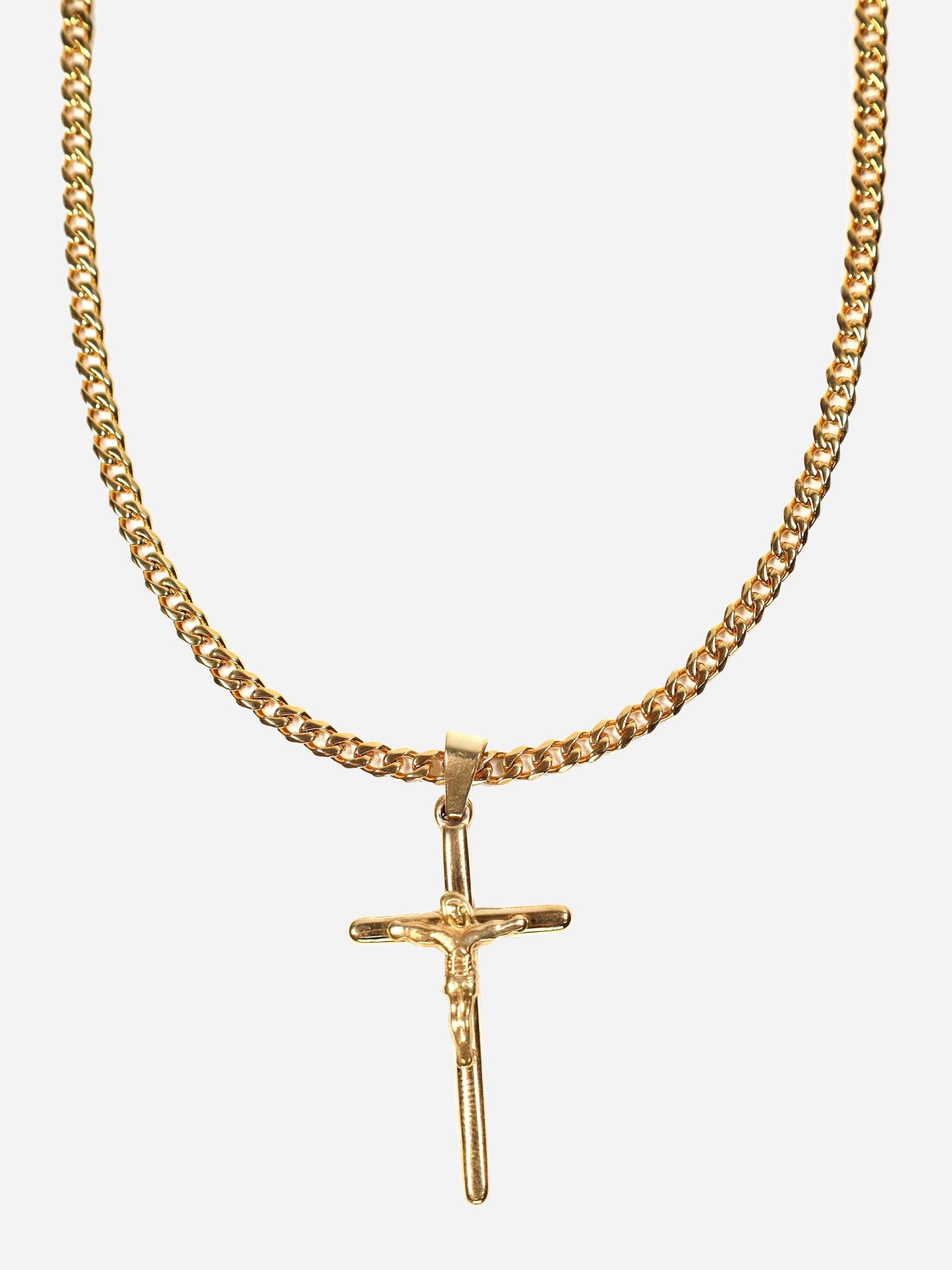 Gracias Dios Religious Crucifix Cross Pendant - Challenger Streetwear