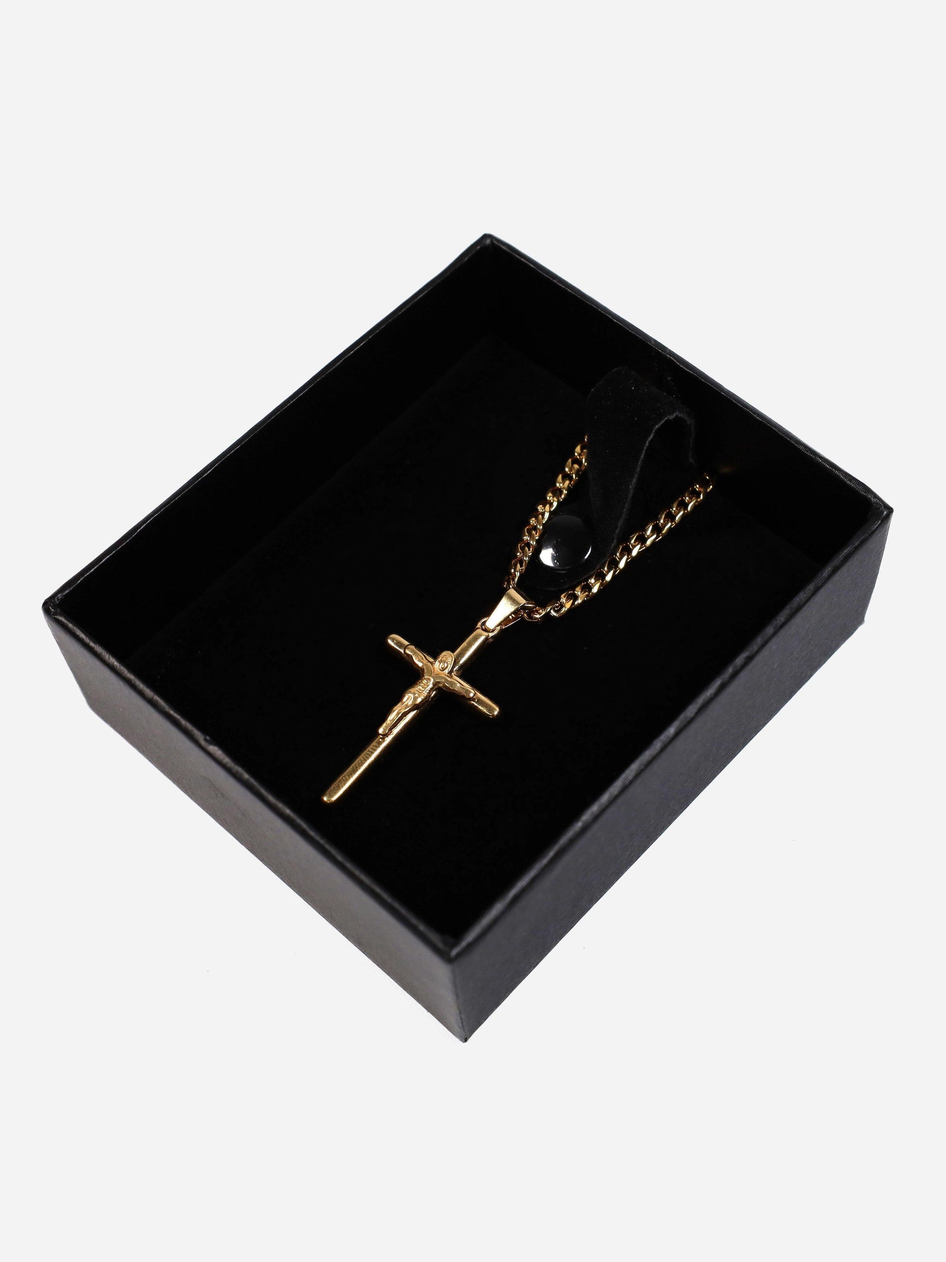 Gracias Dios Religious Crucifix Cross Pendant - Challenger Streetwear