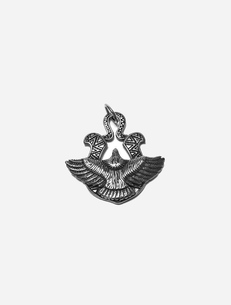 Gracias Dios Stainless Silver Eagle Pendant - Challenger Streetwear