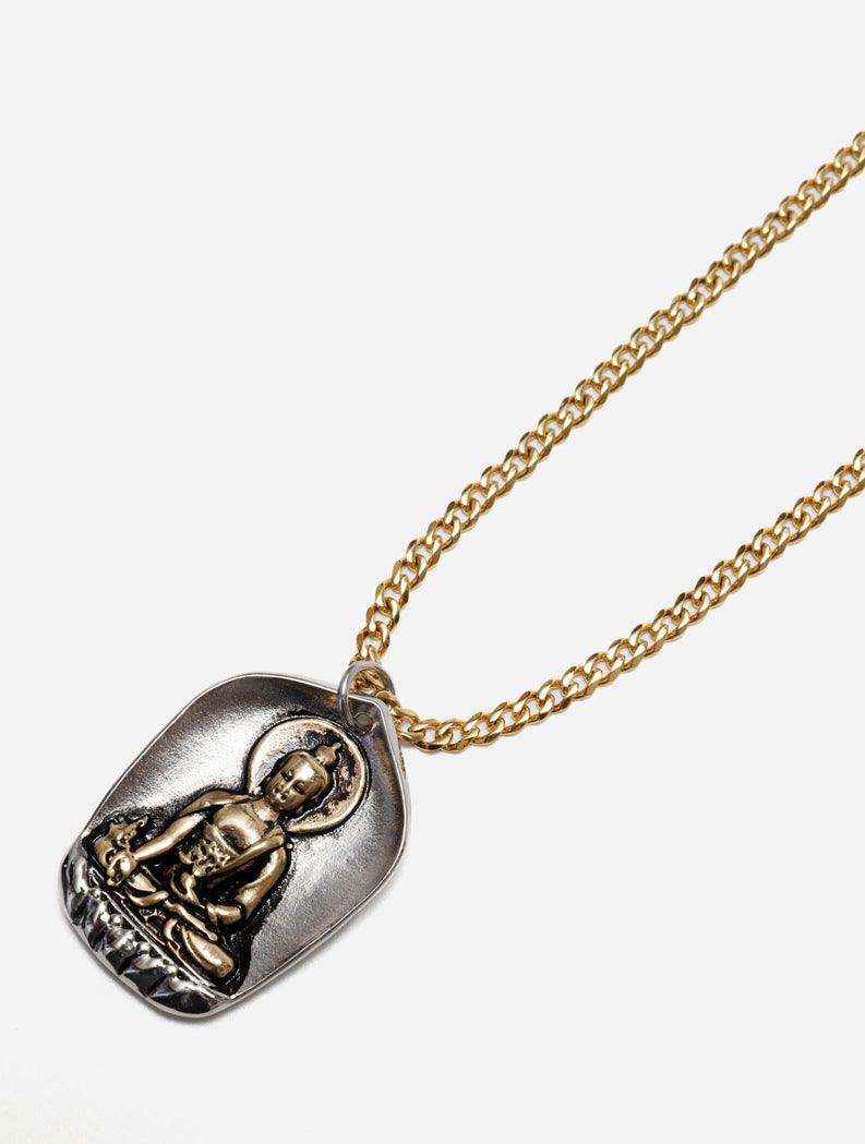 Gracias Dios Two Tone Buddha Pendant - Challenger Streetwear