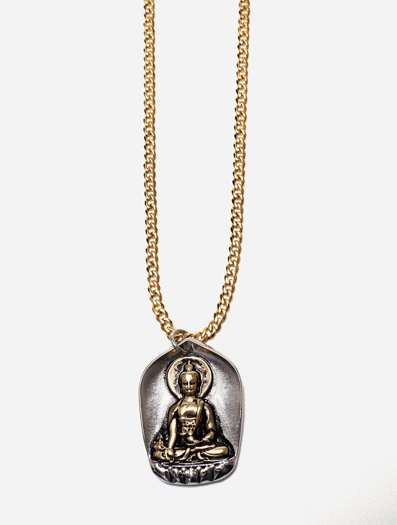 Gracias Dios Two Tone Buddha Pendant - Challenger Streetwear