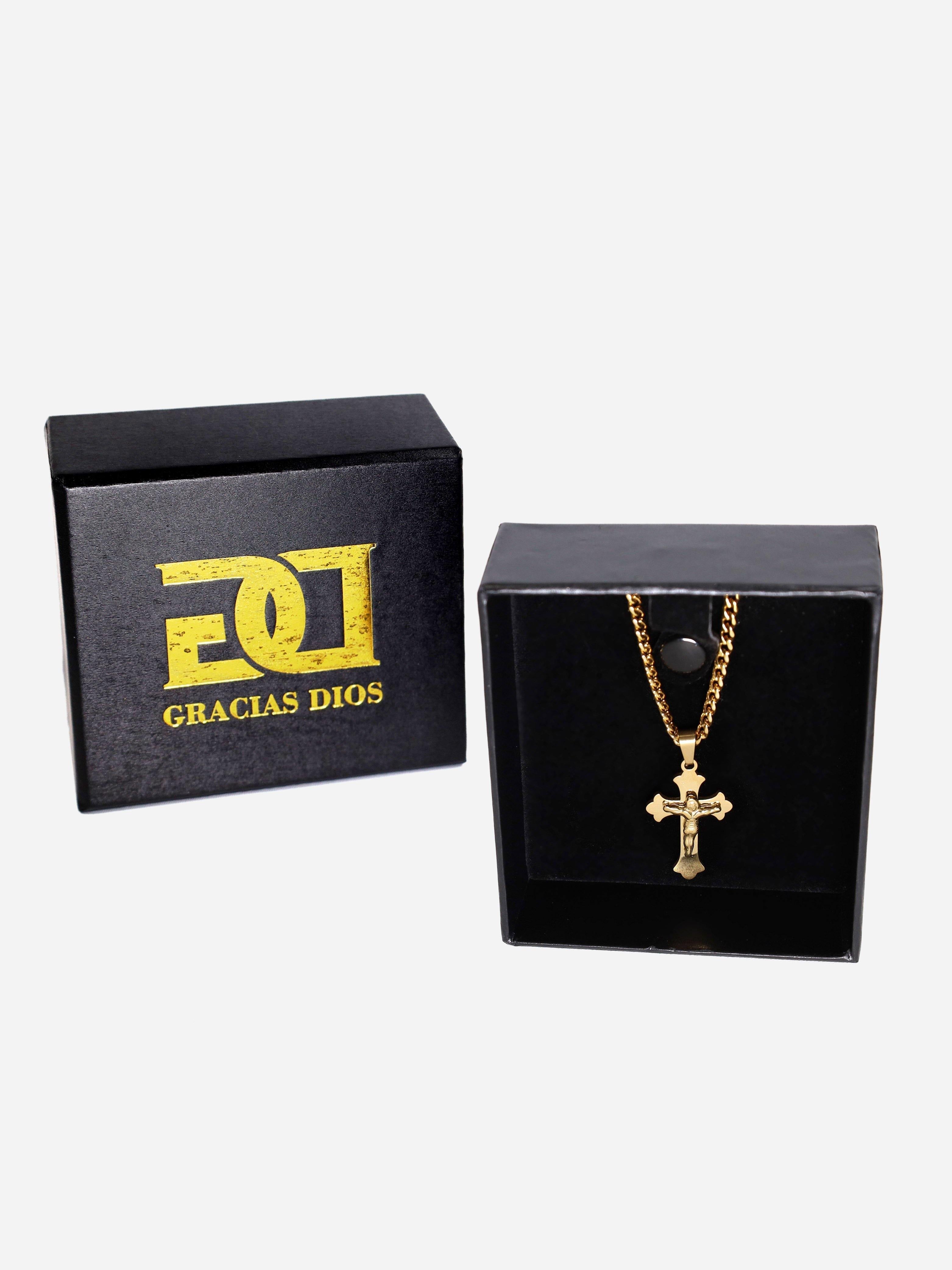 Gracias Dios Vintage Faith Crucifix Pendant - Challenger Streetwear