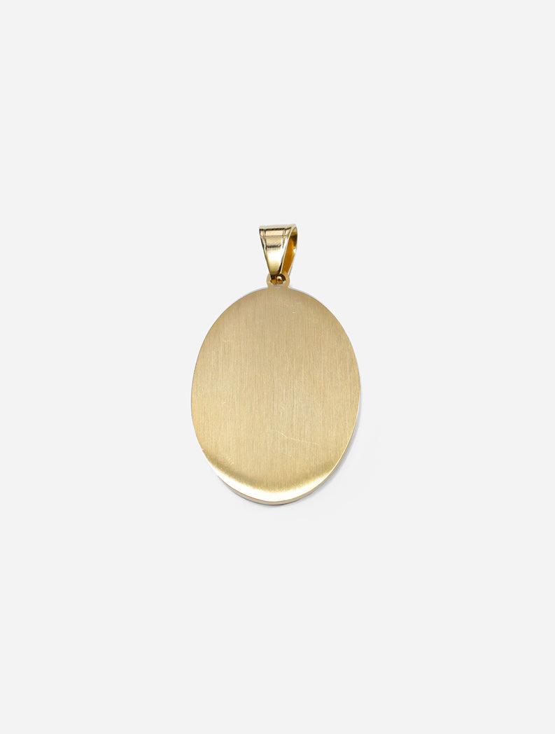 Gracias Dios Virgin Mary Gold Pendant - Challenger Streetwear